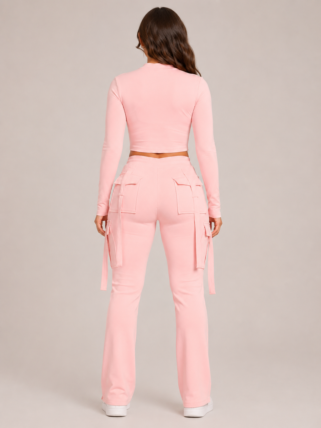 Rivka - Pantalon Cargo Femme Avec Cordon De Serrage Et Poches