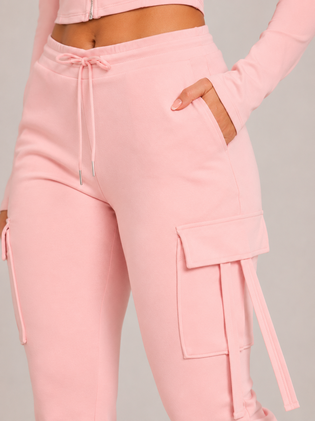 Rivka - Pantalon Cargo Femme Avec Cordon De Serrage Et Poches