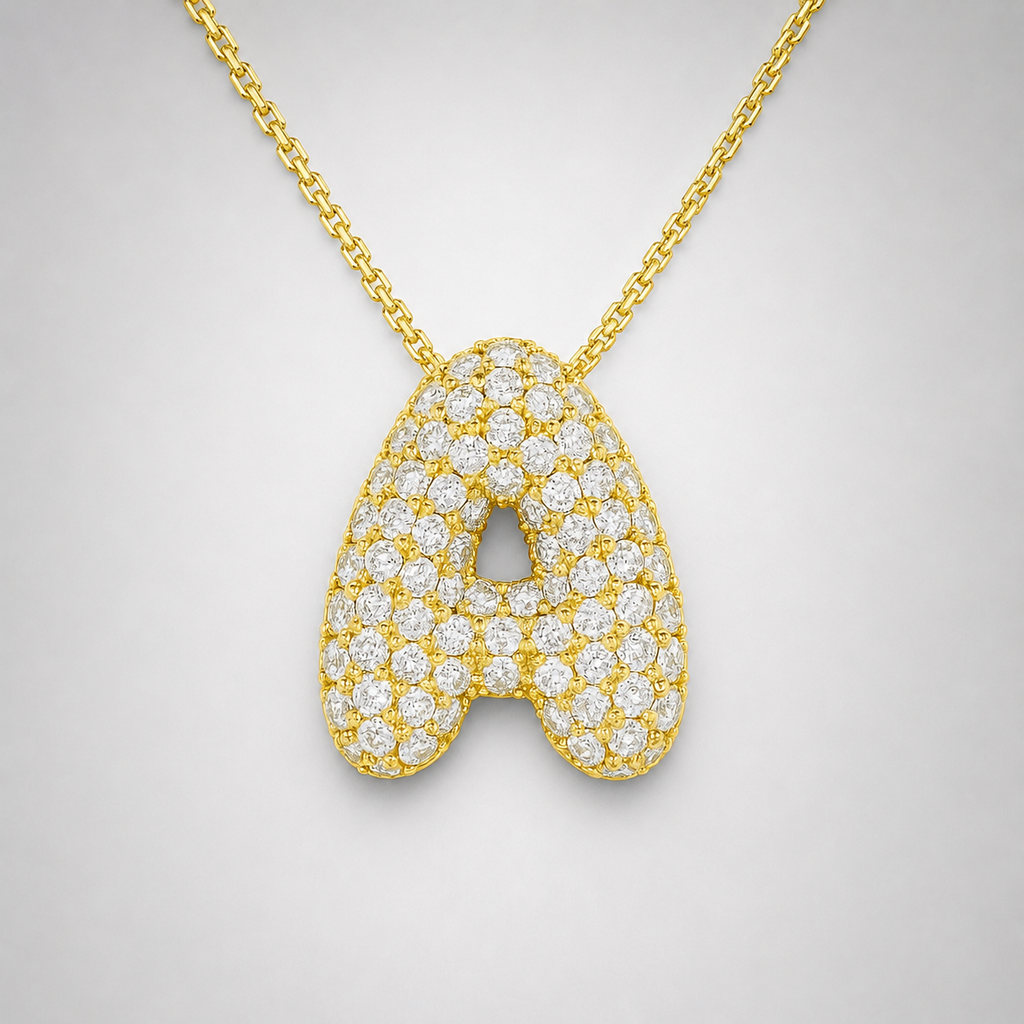 Collier initiales dorées