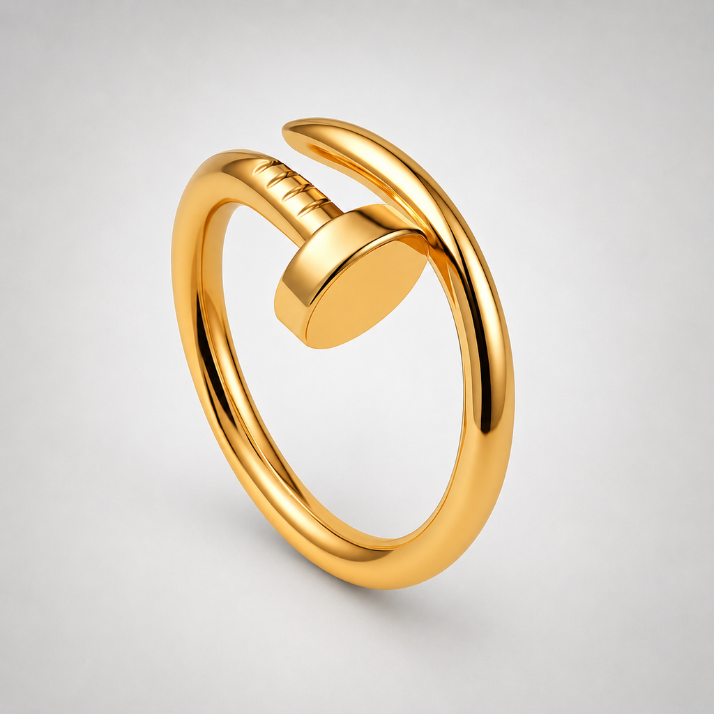 Bague en or clou