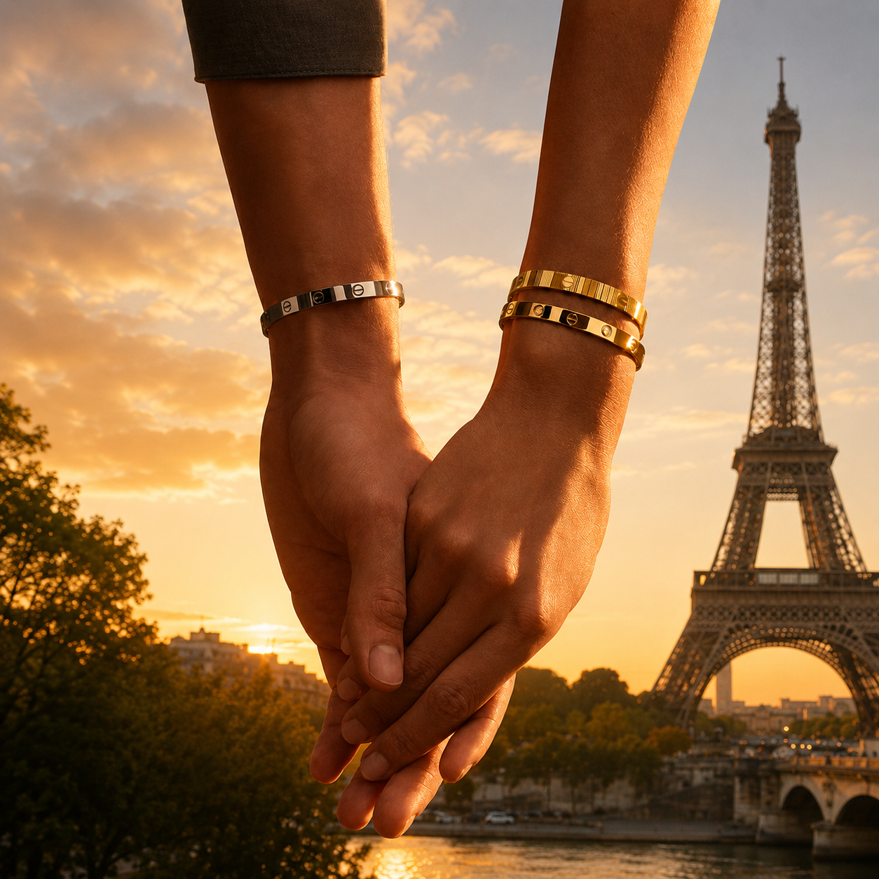 Bracelet jonc amour