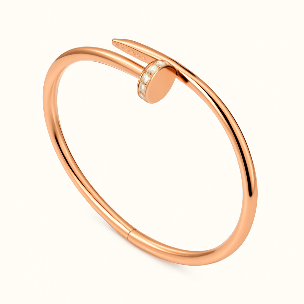 Bracelet clou avec zircon