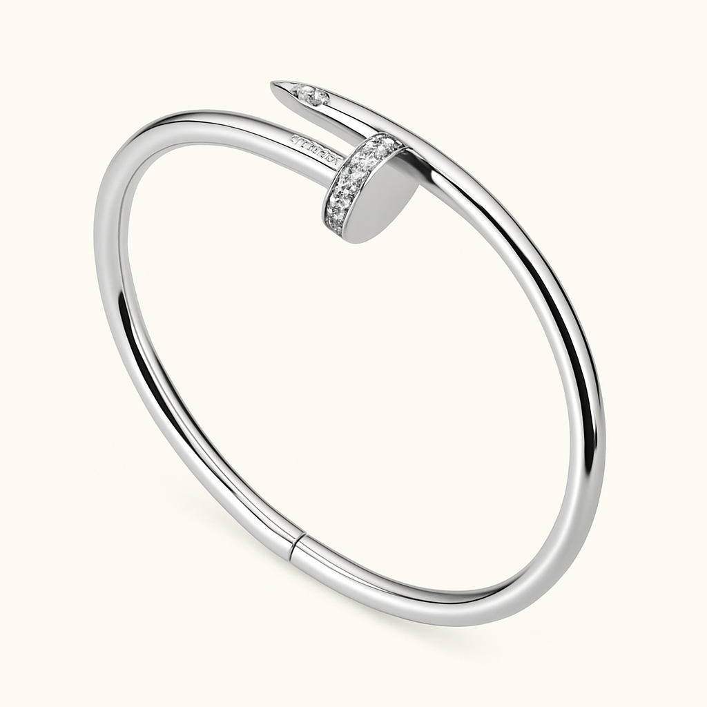 Bracelet clou avec zircon