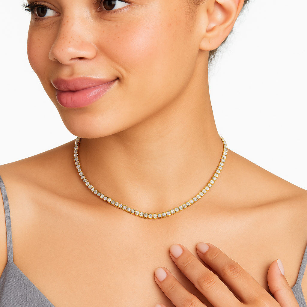 Collier tennis classique