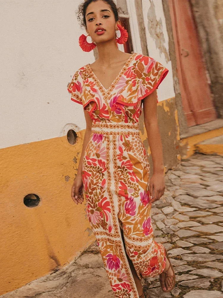 Robe vintage élégante avec des manches uniques et raffinées