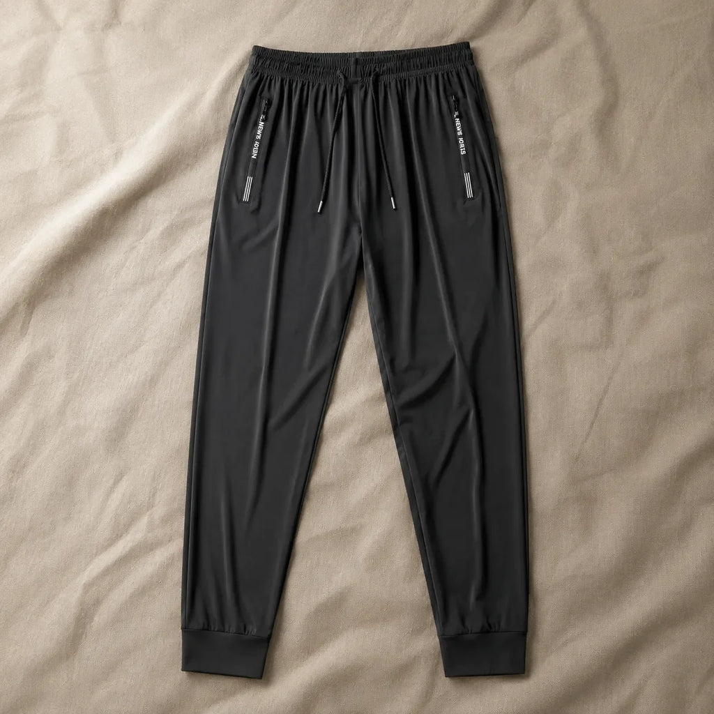 Pantalon Femme Kolvex – Soie Glacée, Poches Zippées