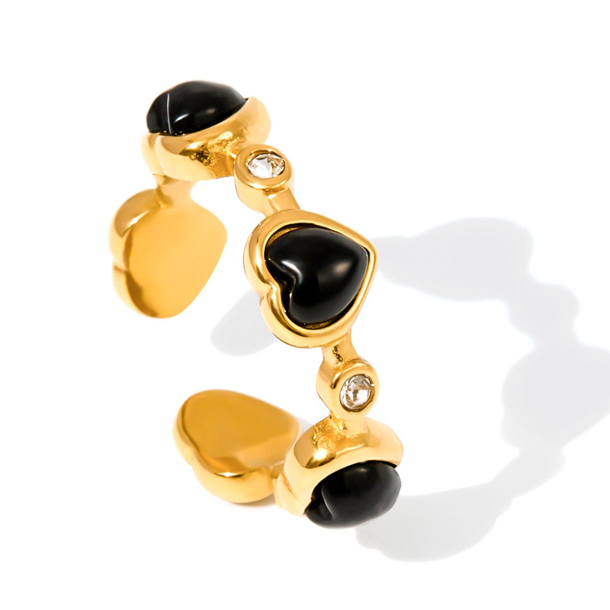 Bague Hart en Onyx Esme en Or 18K