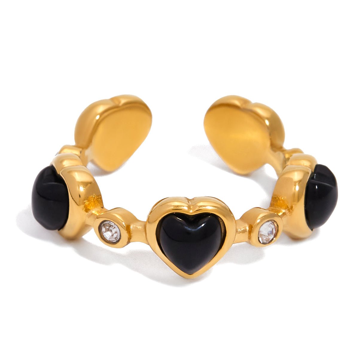 Bague Hart en Onyx Esme en Or 18K