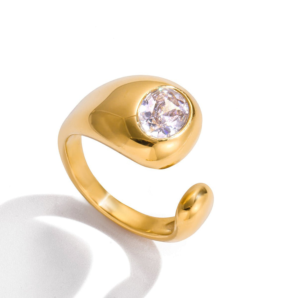Anneau en dôme Ranessa | Or 18K