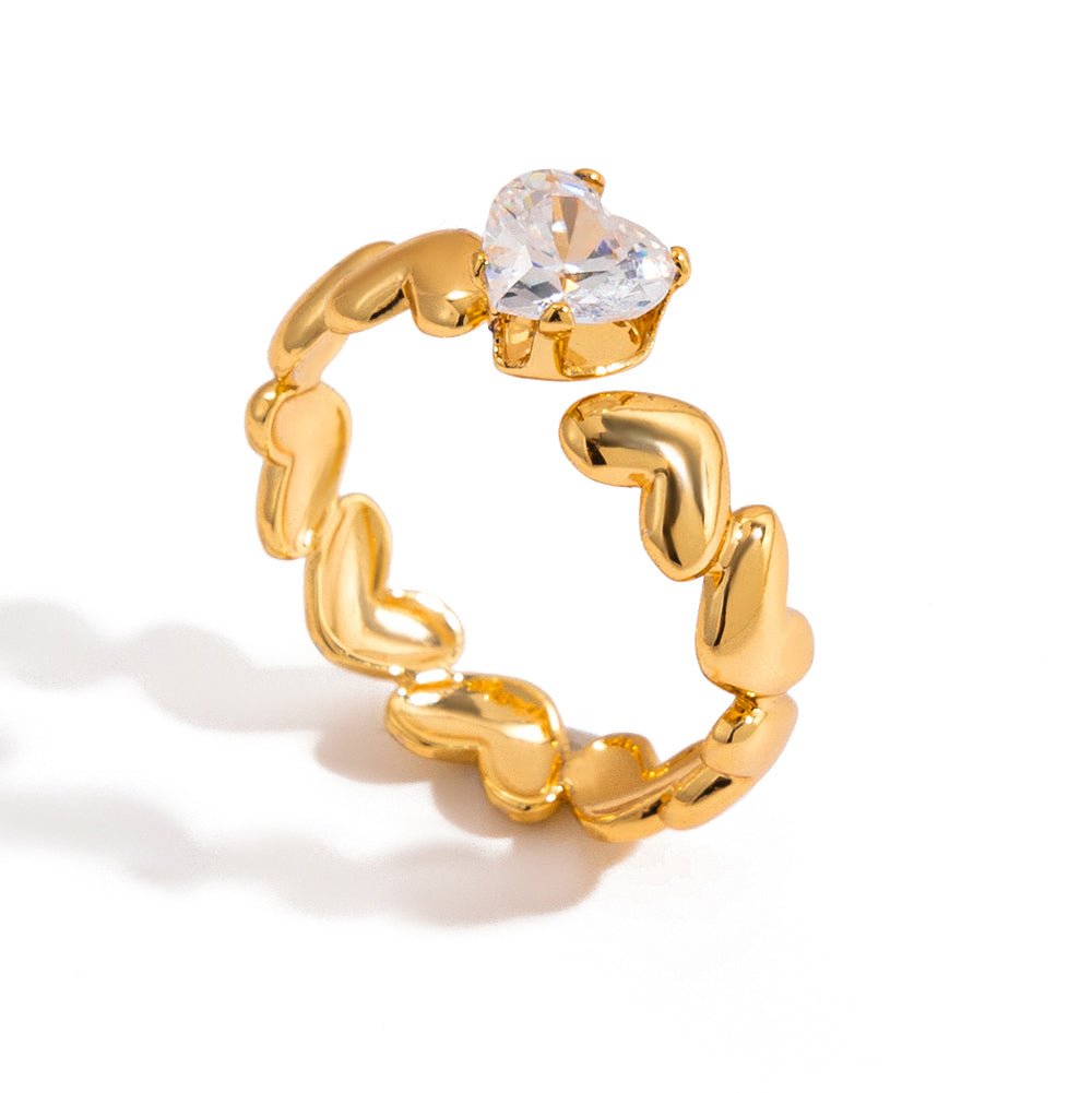 Bague Célestienne Coeur | Or 18K