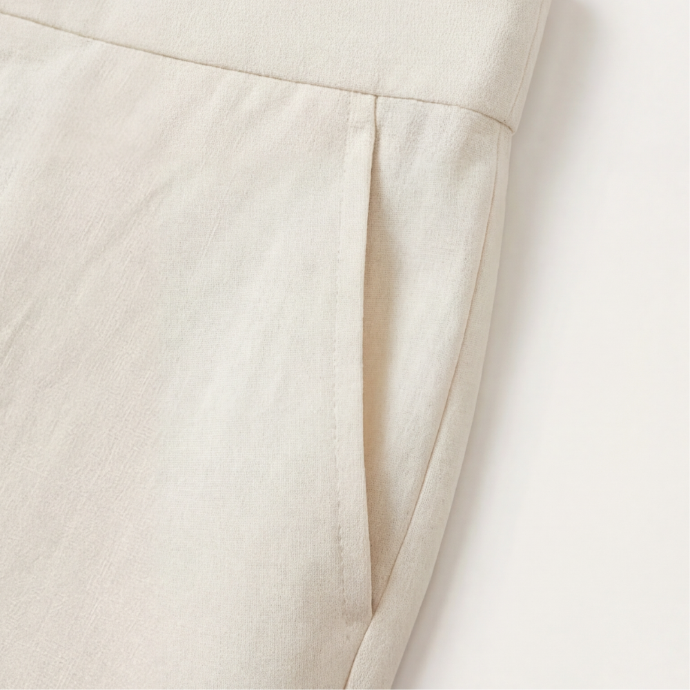 Pantalon large taille haute Florena™ avec accent en chaîne