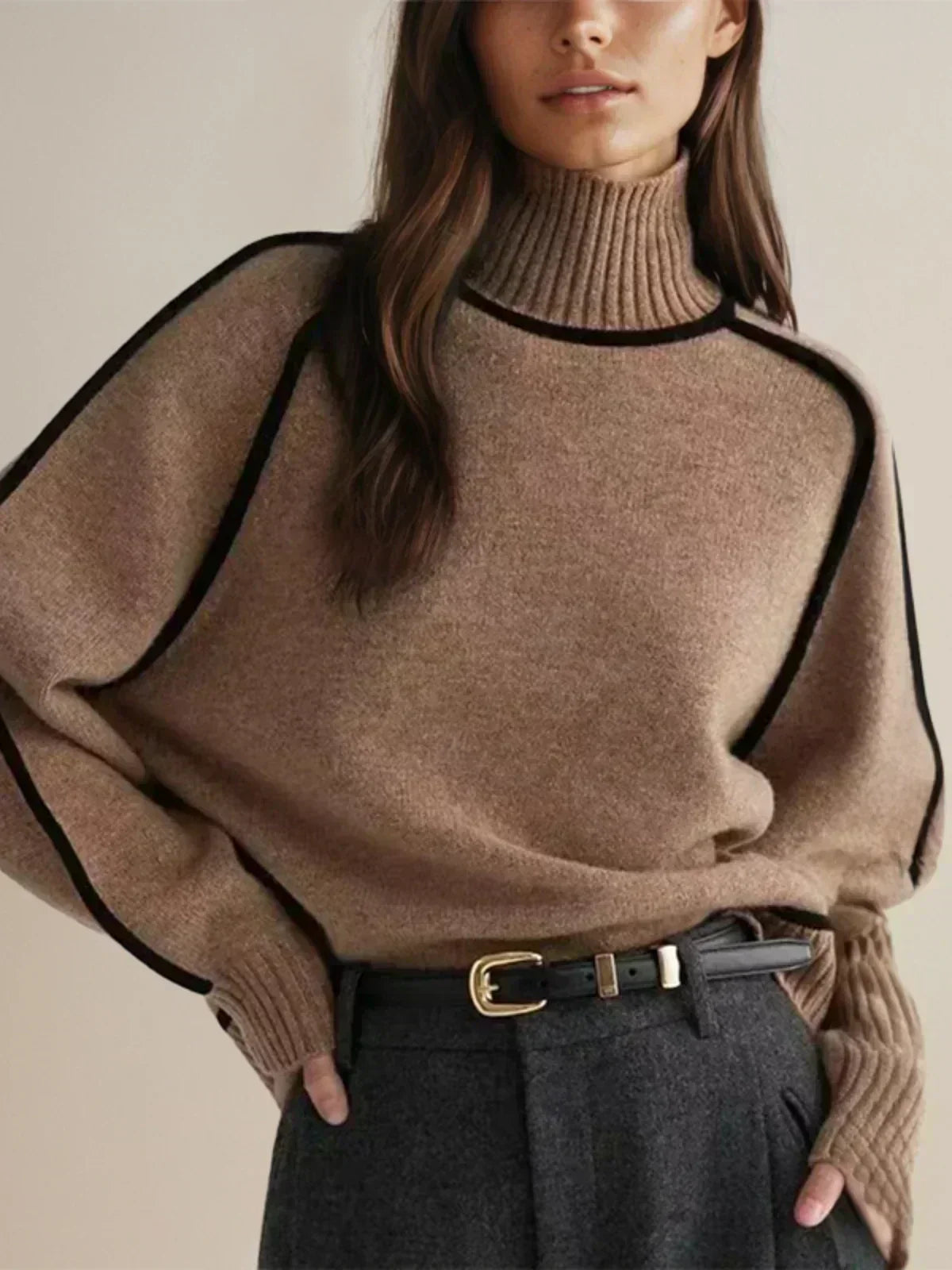 Donna | Pull élégant à col roulé