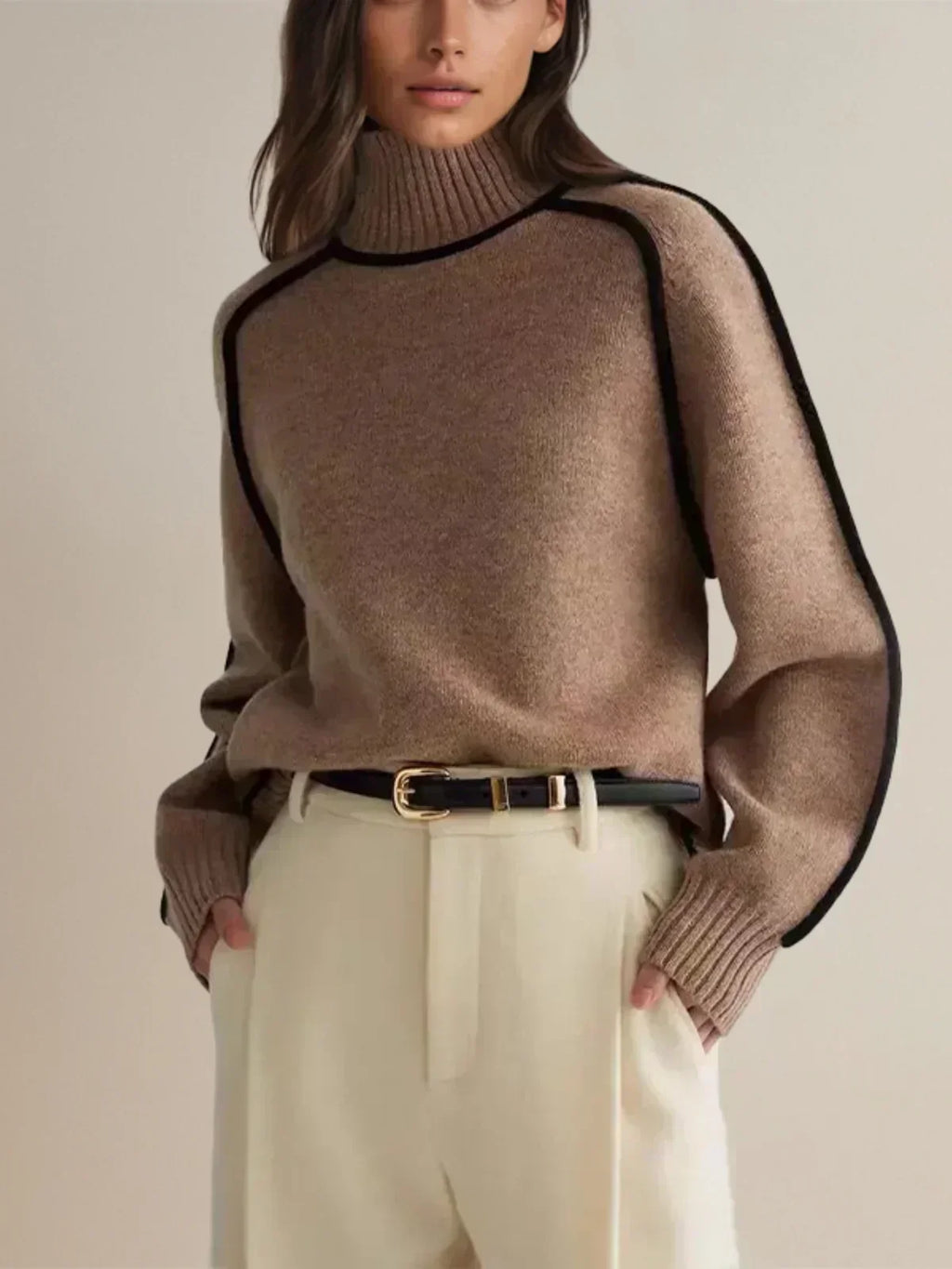 Donna | Pull élégant à col roulé
