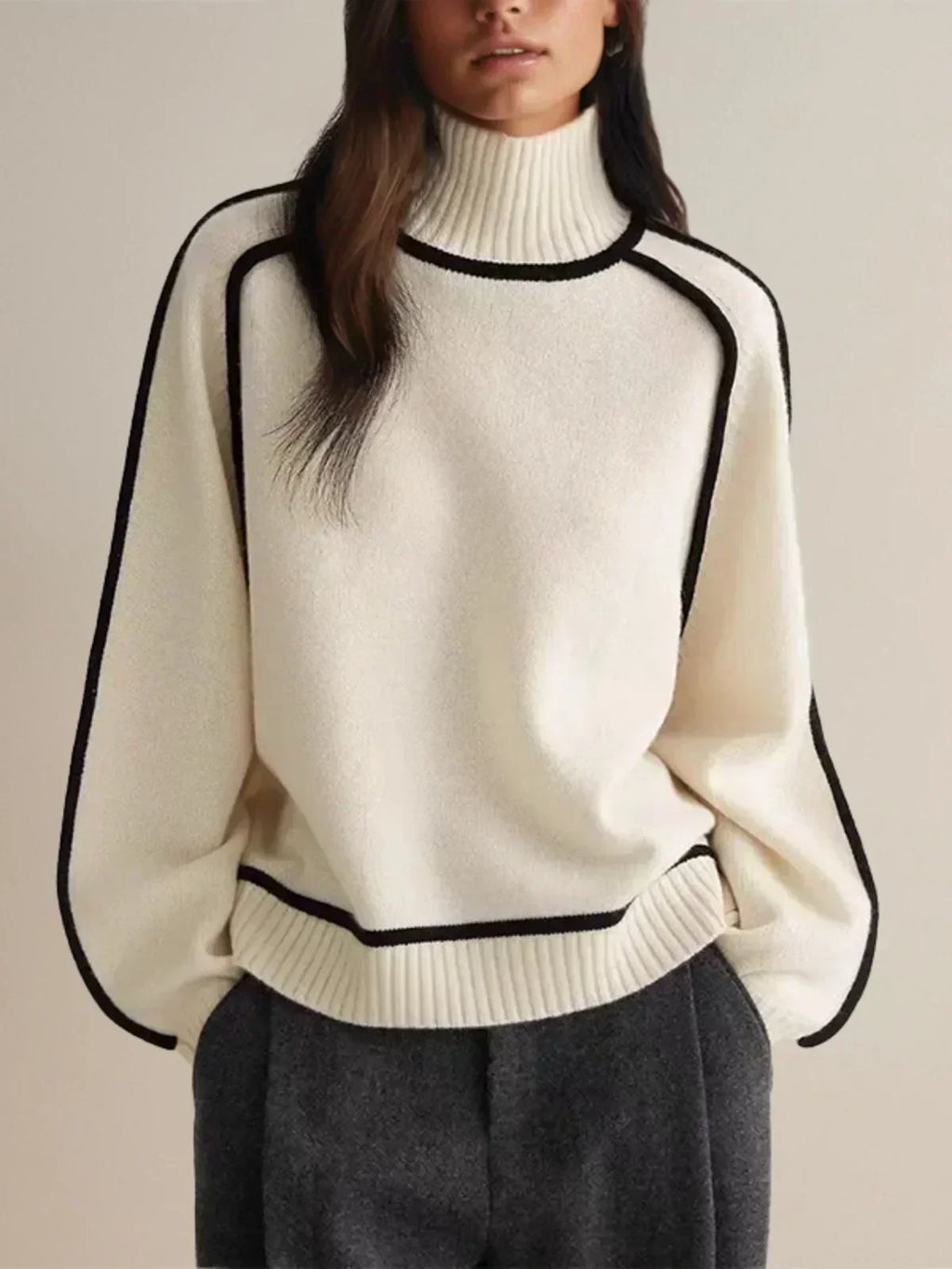 Donna | Pull élégant à col roulé