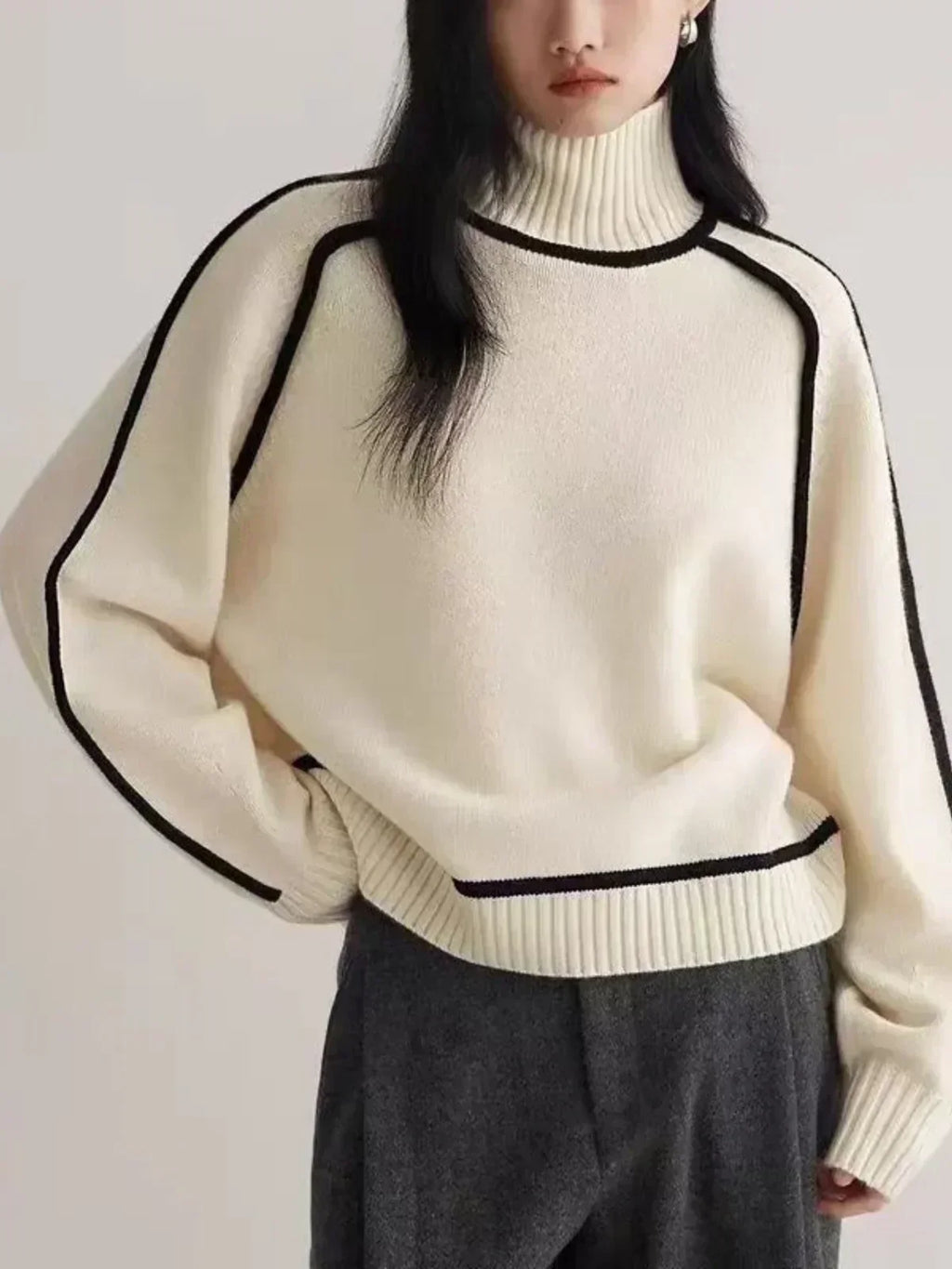 Donna | Pull élégant à col roulé