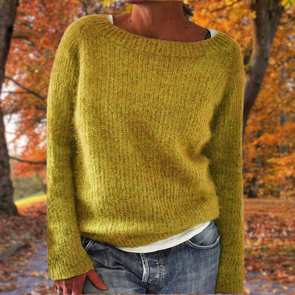 Pull ample avec col rond et manches longues