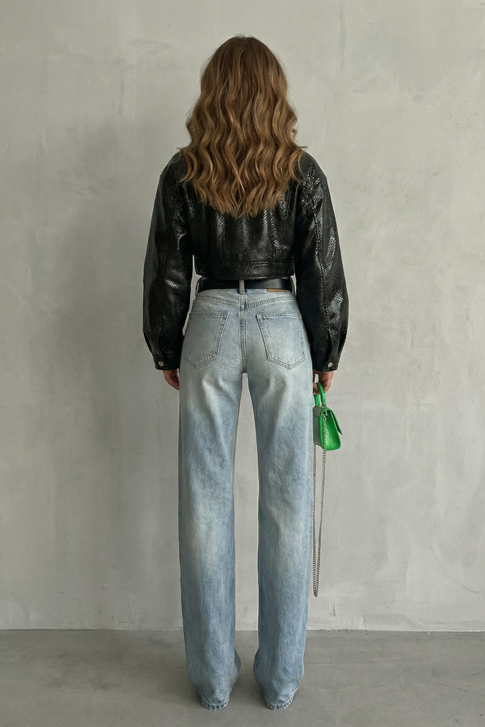 Jean Droit Femme Lunarelle – Bleu Clair, Taille Mi-Haute