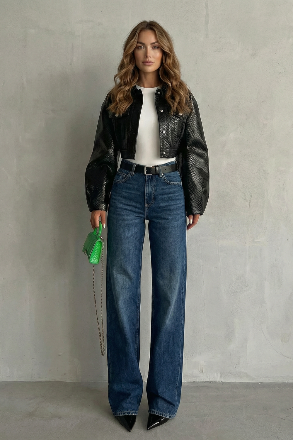 Jean Droit Femme Lunarelle – Bleu Clair, Taille Mi-Haute