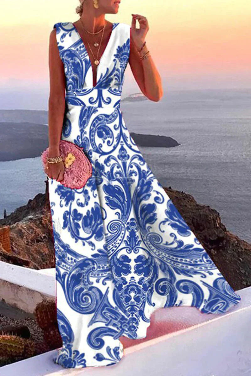 Maine - Robe d'Été Imprimée et Polyvalente