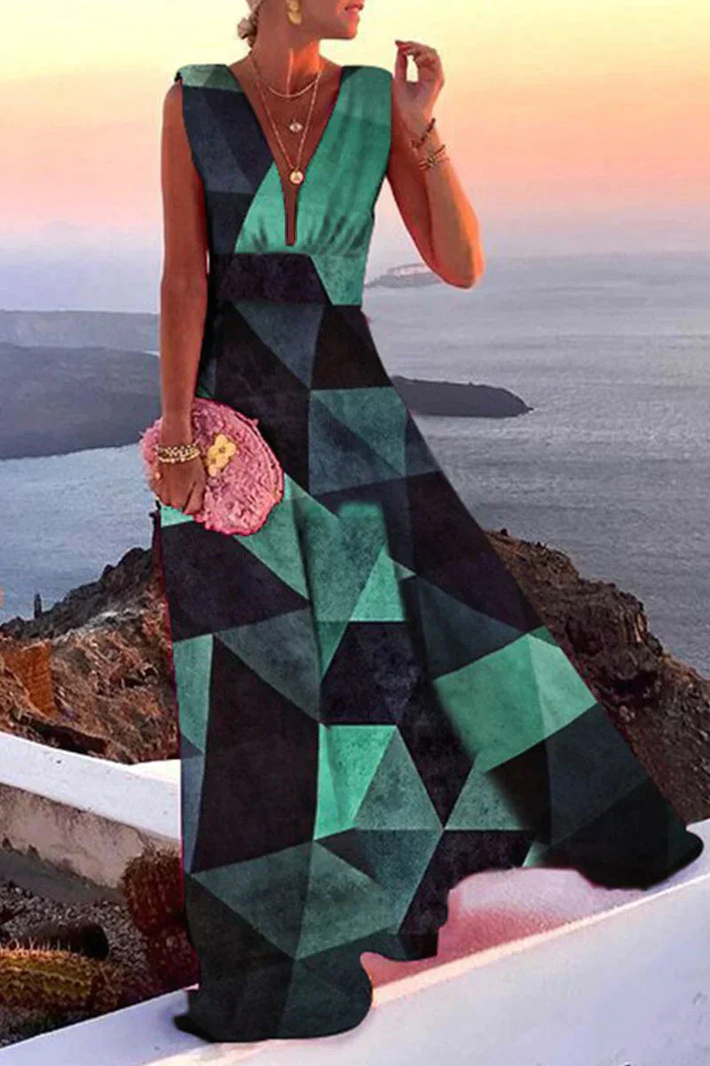 Maine - Robe d'Été Imprimée et Polyvalente