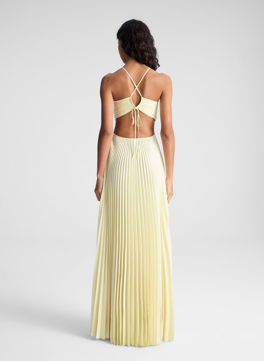 Sienna - Robe de soirée plissée Sunrise