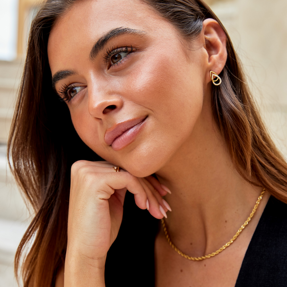Boucles d'oreilles Sia Teardrop Link