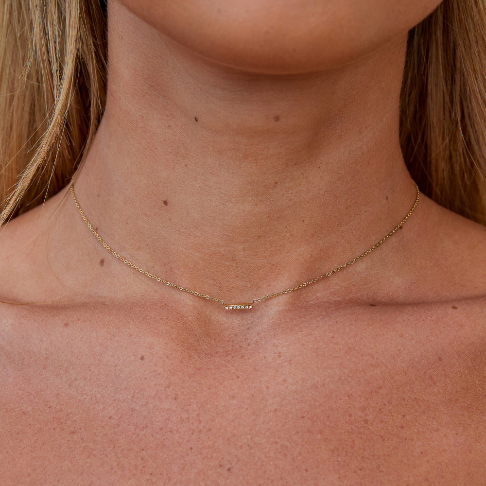 Collier Pendentif Barre