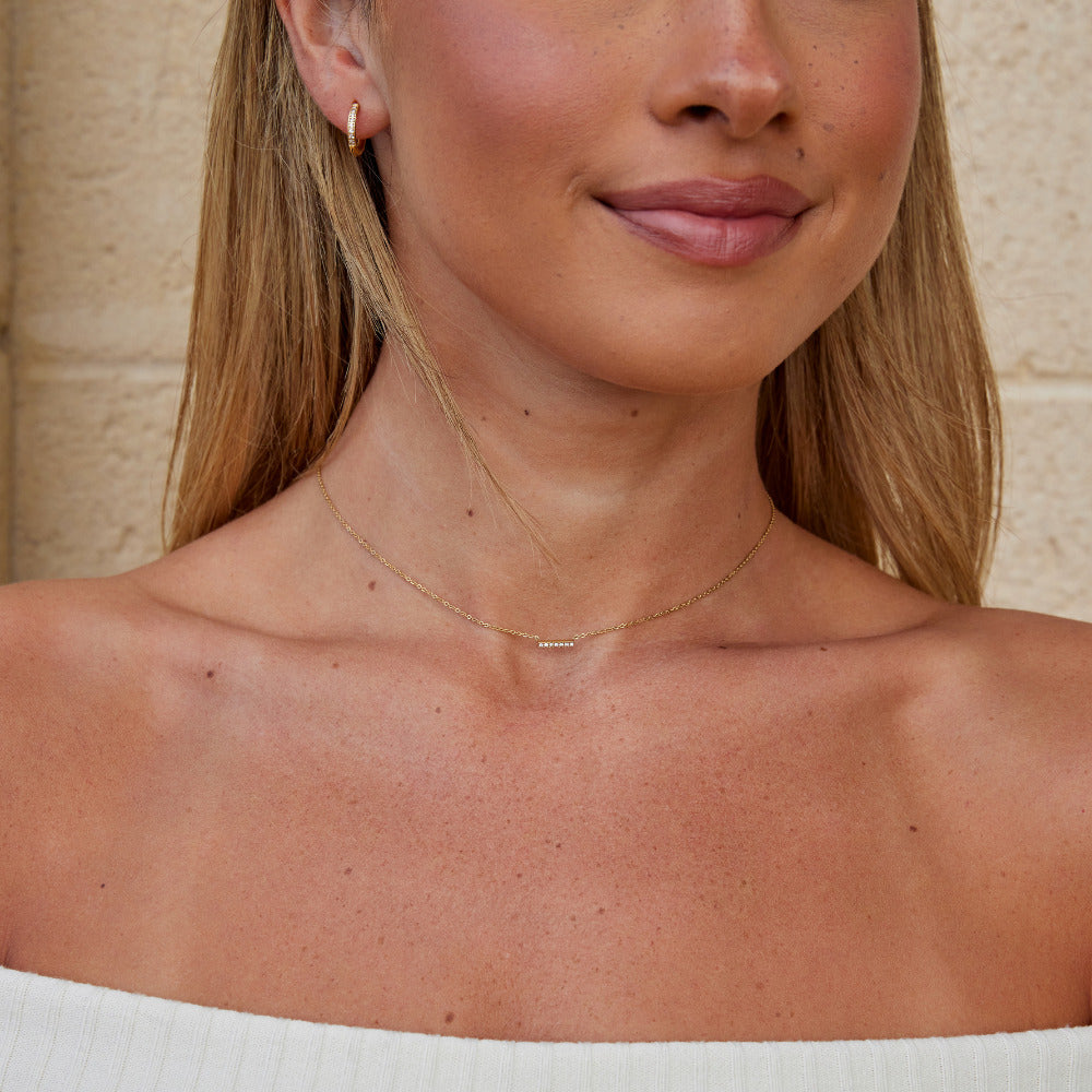 Collier Pendentif Barre
