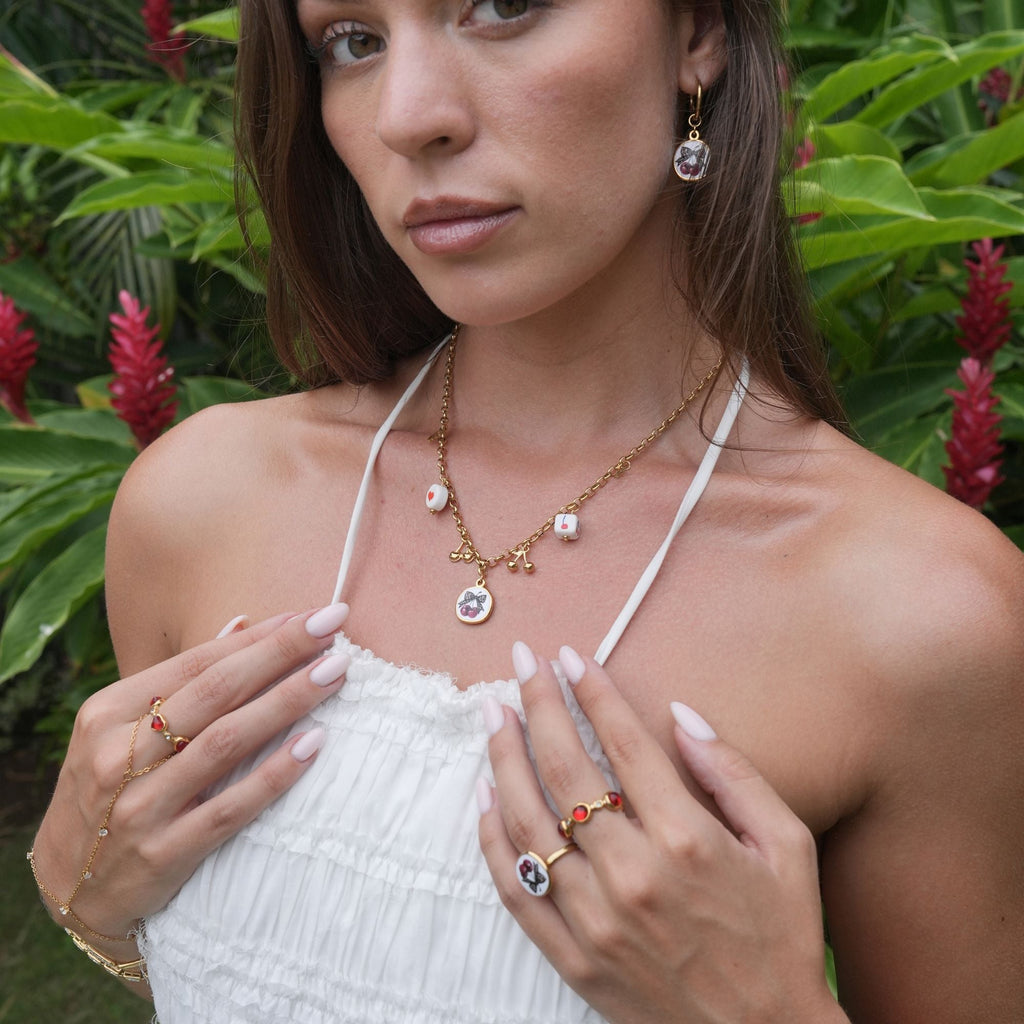 Bague Coeur en Rubis Esme en Or 18K