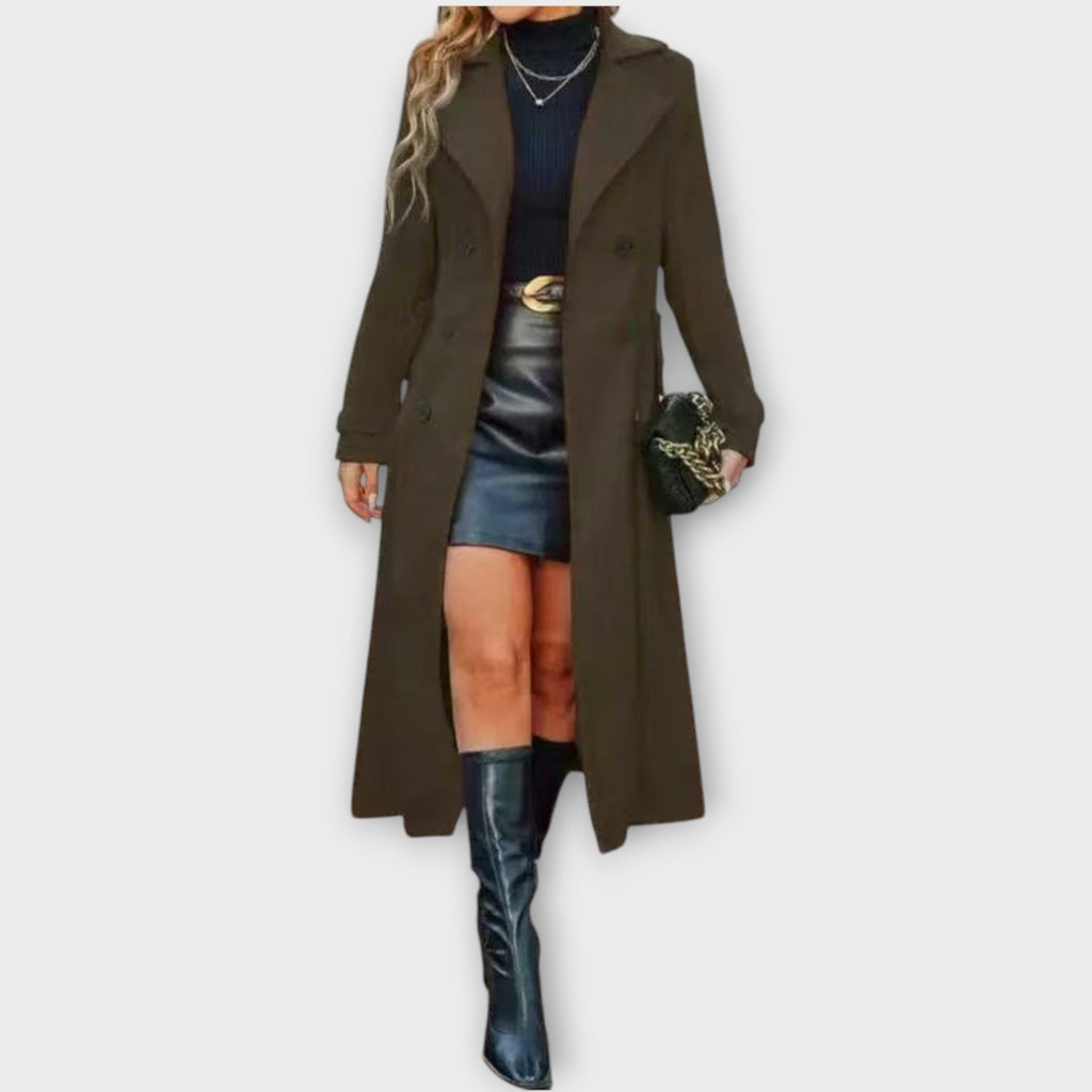 Manteau d'Hiver Élégant Longline