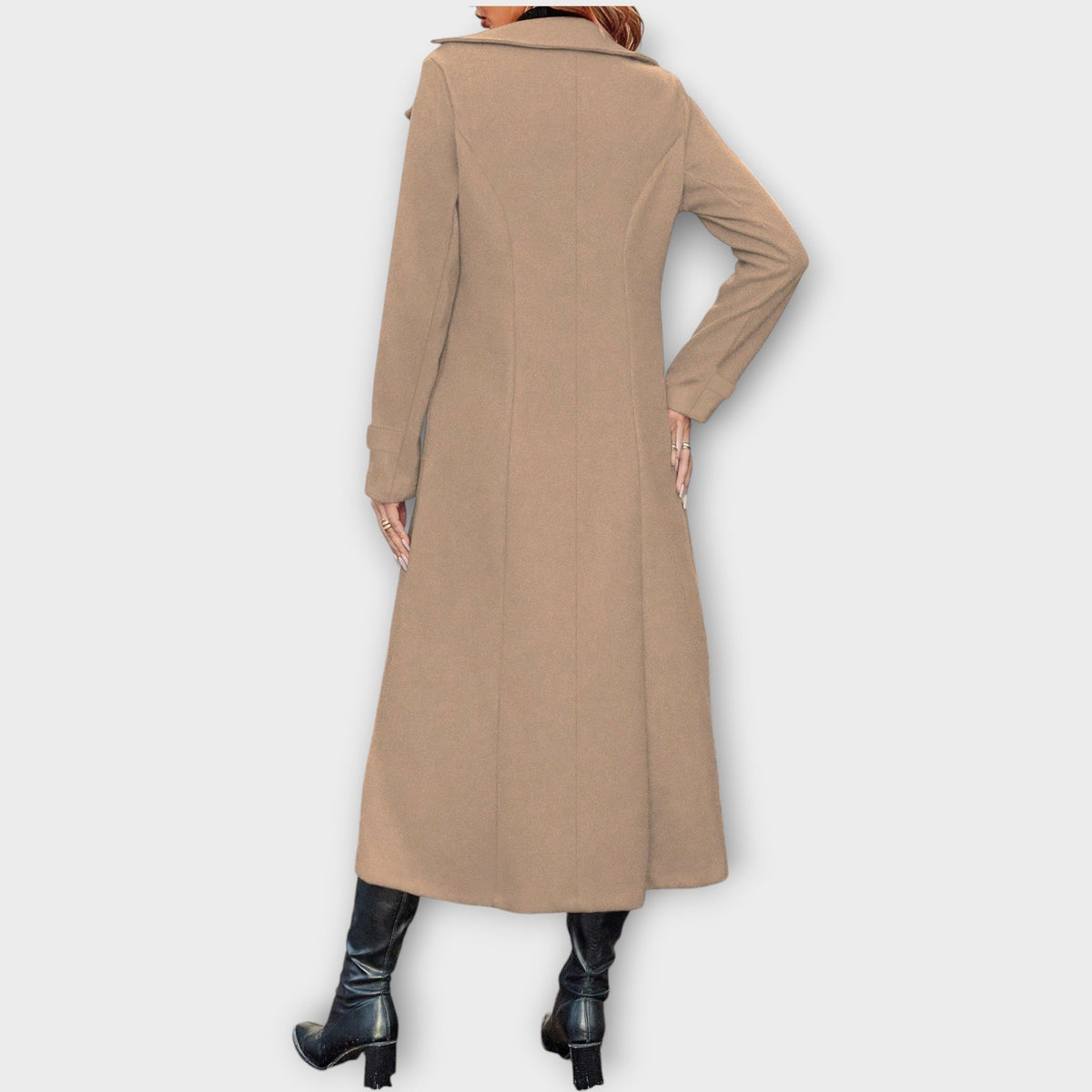 Manteau d'Hiver Élégant Longline