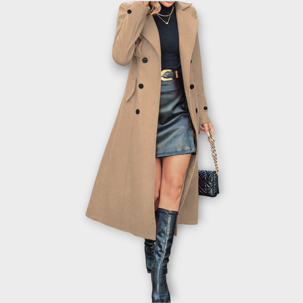 Manteau d'Hiver Élégant Longline