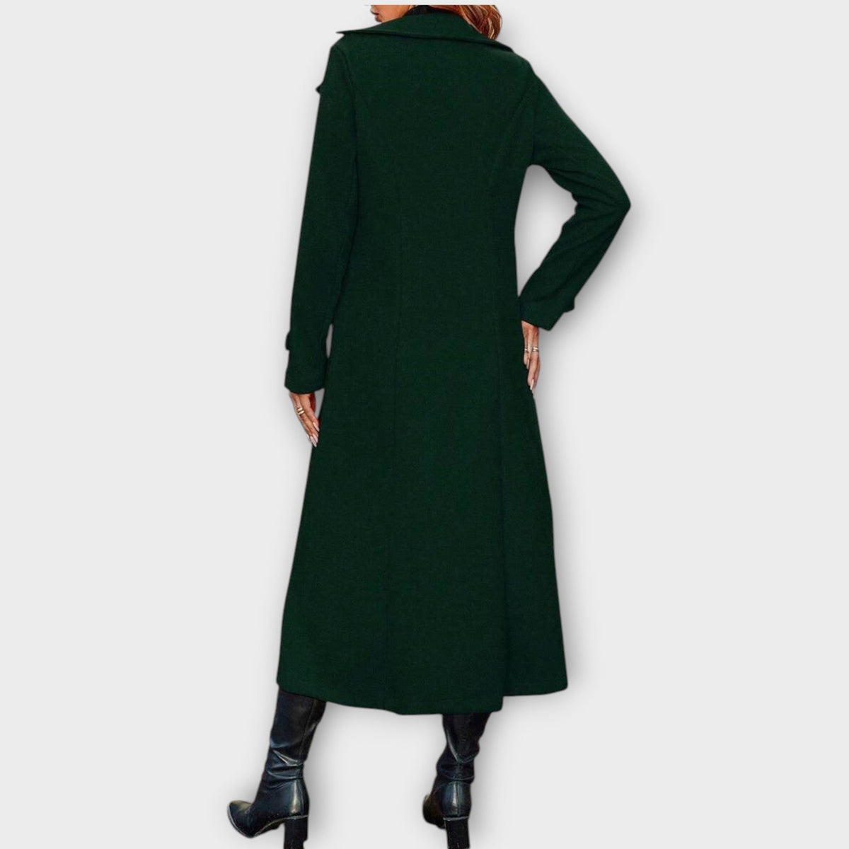 Manteau d'Hiver Élégant Longline