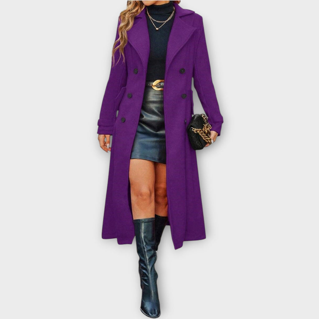 Manteau d'Hiver Élégant Longline