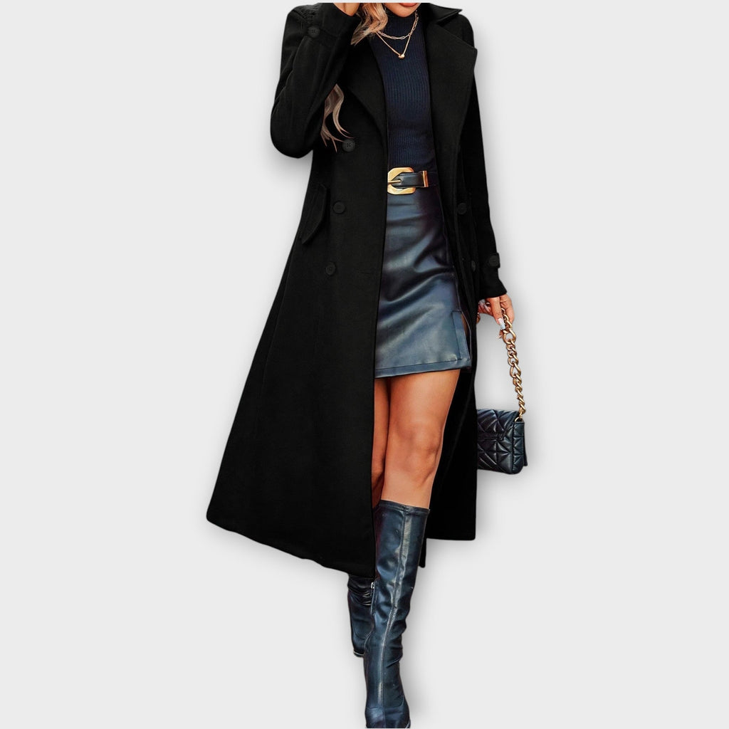 Manteau d'Hiver Élégant Longline