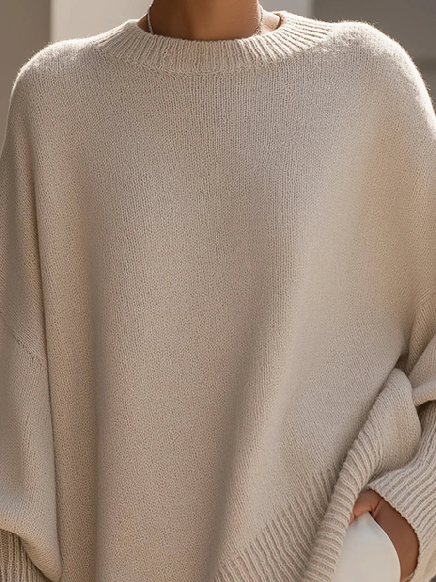 Pull oversized en laine mérinos pour femmes