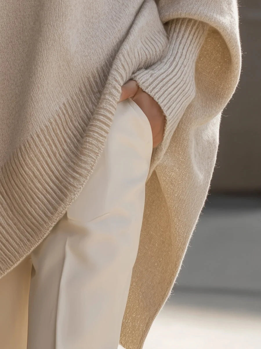 Pull oversized en laine mérinos pour femmes