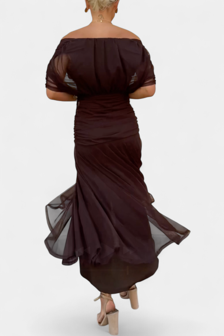 Abigail - Robe longue florale à décolleté en V