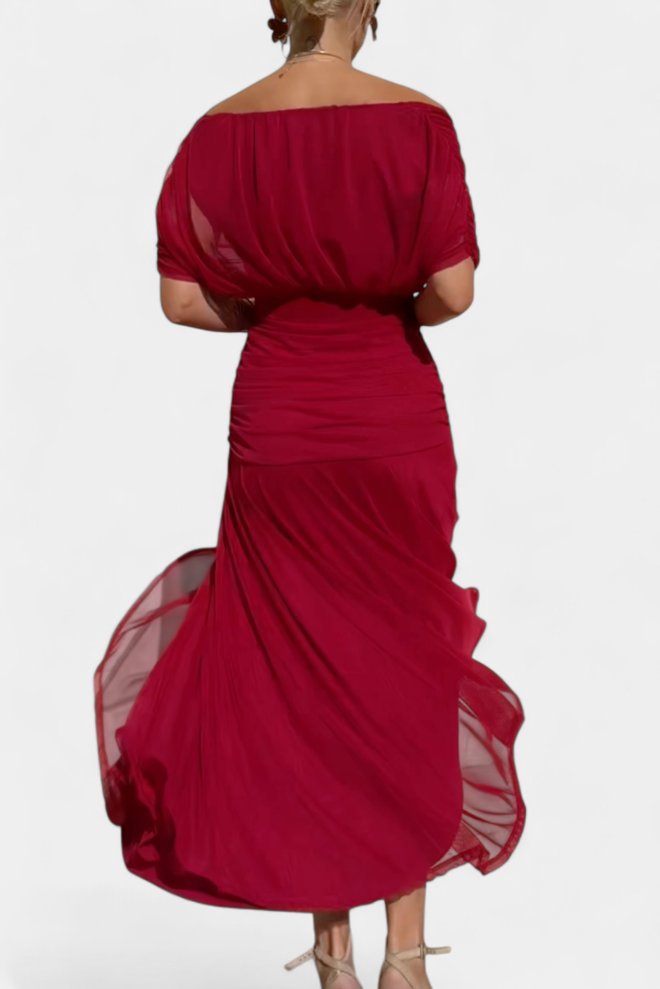 Abigail - Robe longue florale à décolleté en V