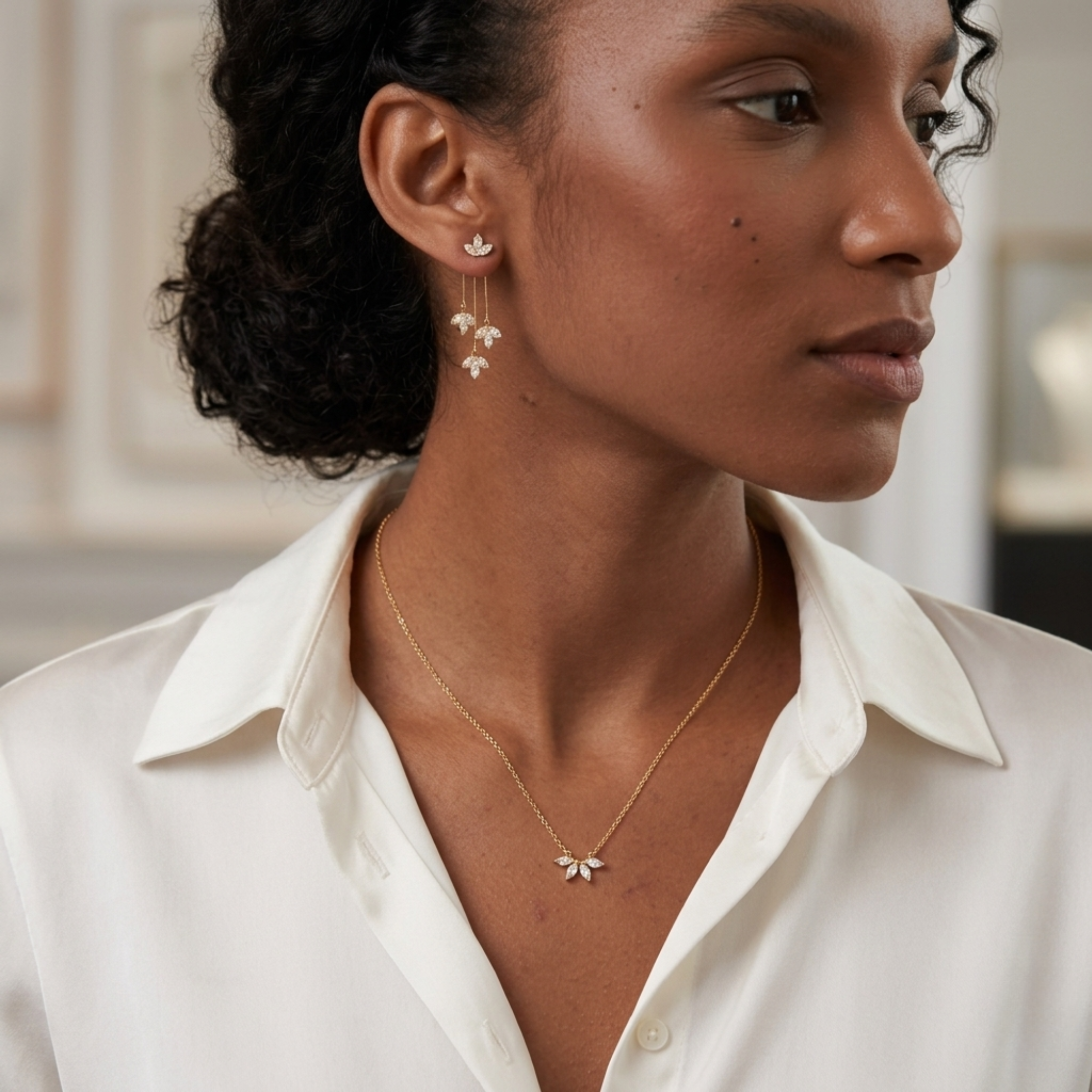 Boucles d'oreilles Thea Cascade