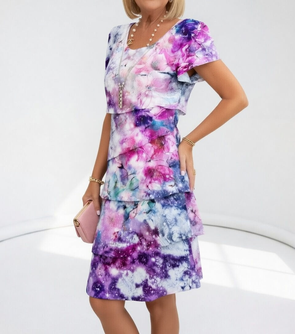 Floréline - Robe florale légère élégante estivale