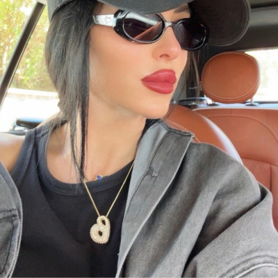 Collier initiales dorées