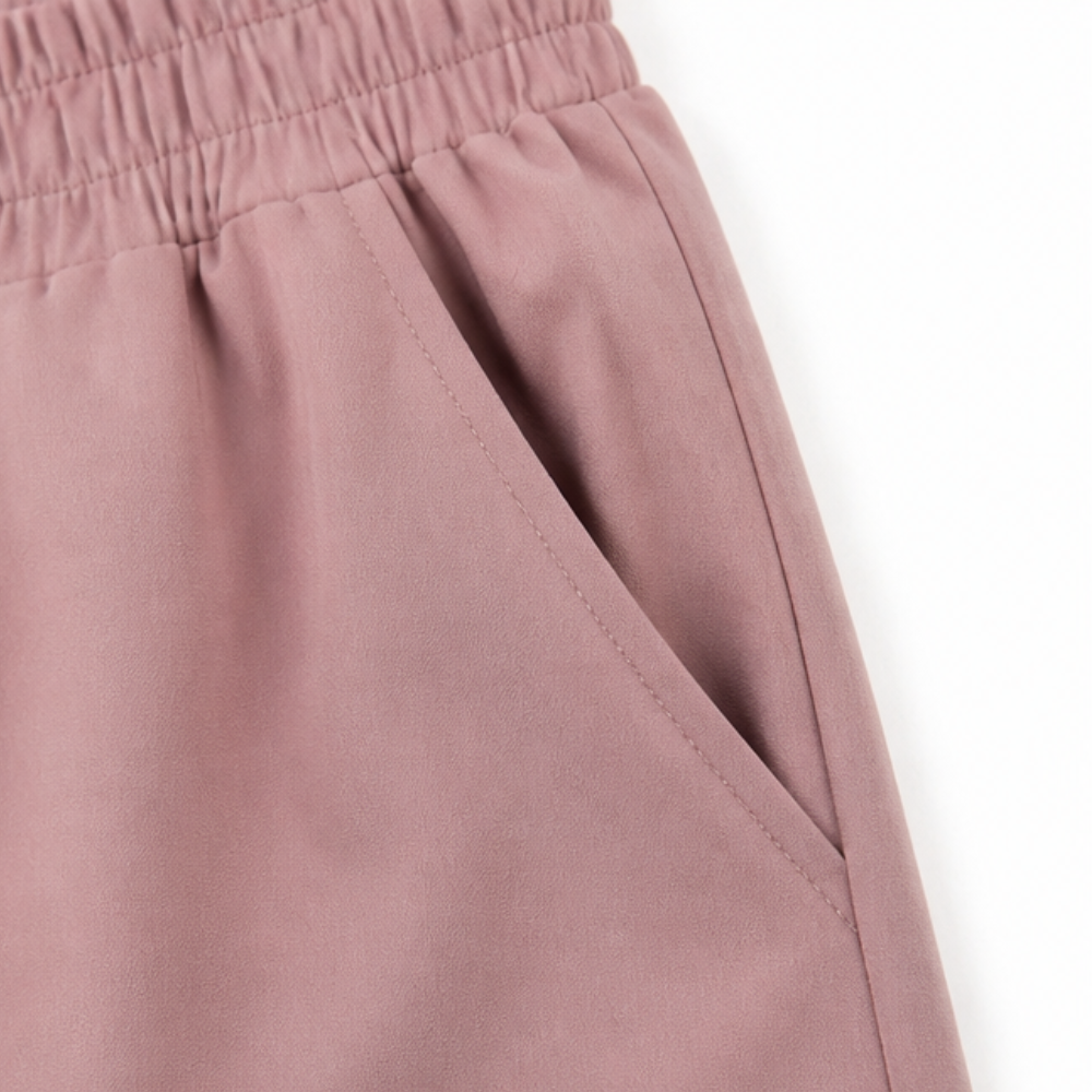 Pantalon Large Femme Veluna – Cropped, Style Épuré