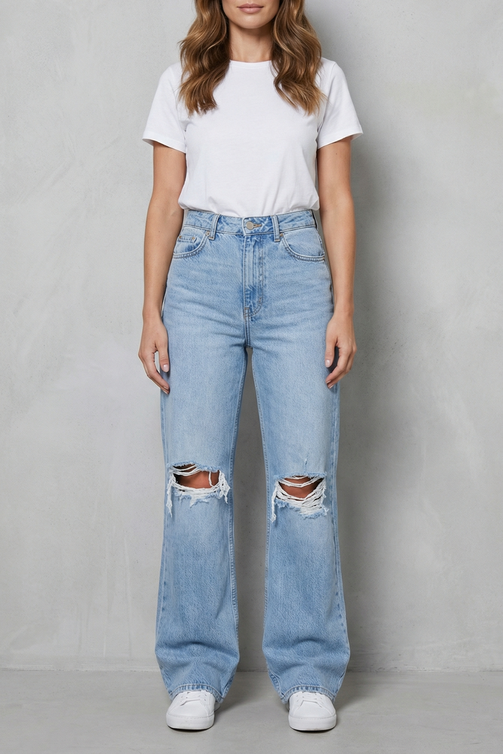 Jean Évasé Femme Valerique – Déchiré, Style Vintage