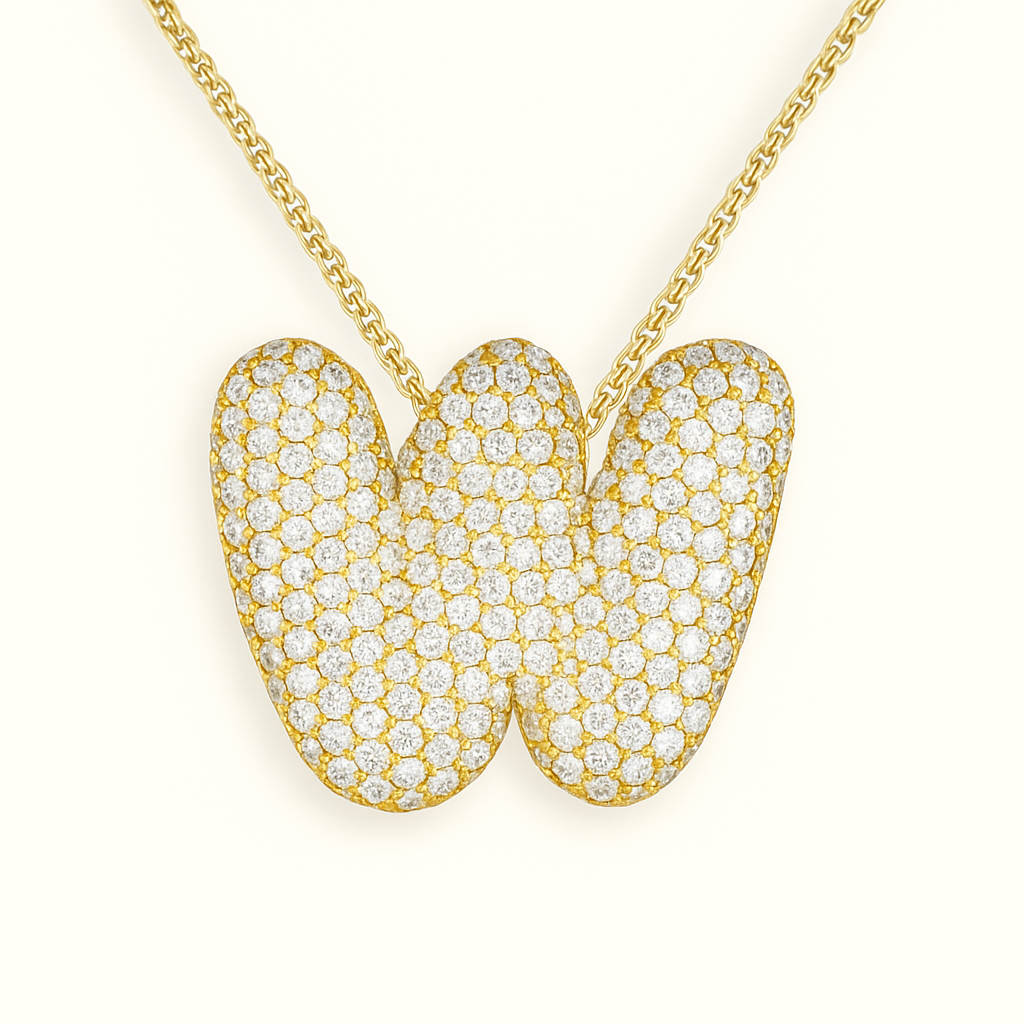 Collier initiales dorées