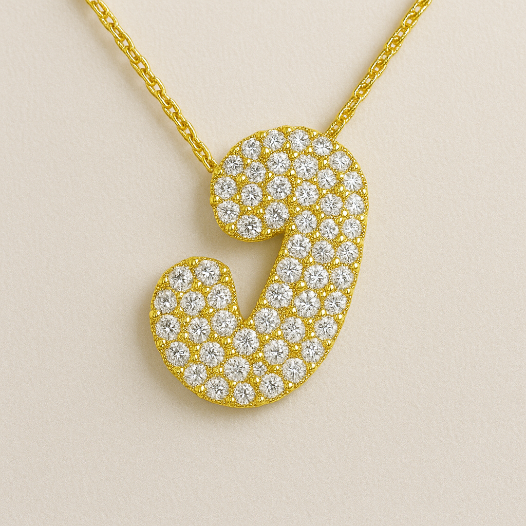 Collier initiales dorées