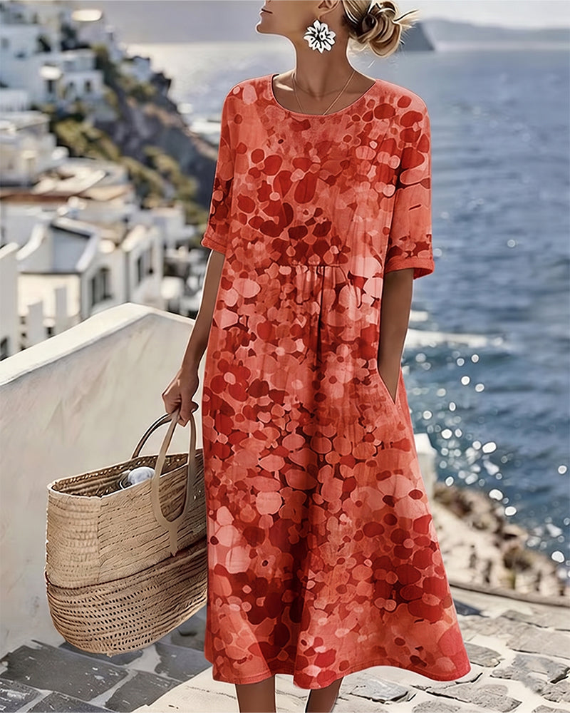 Robe ample imprimée
