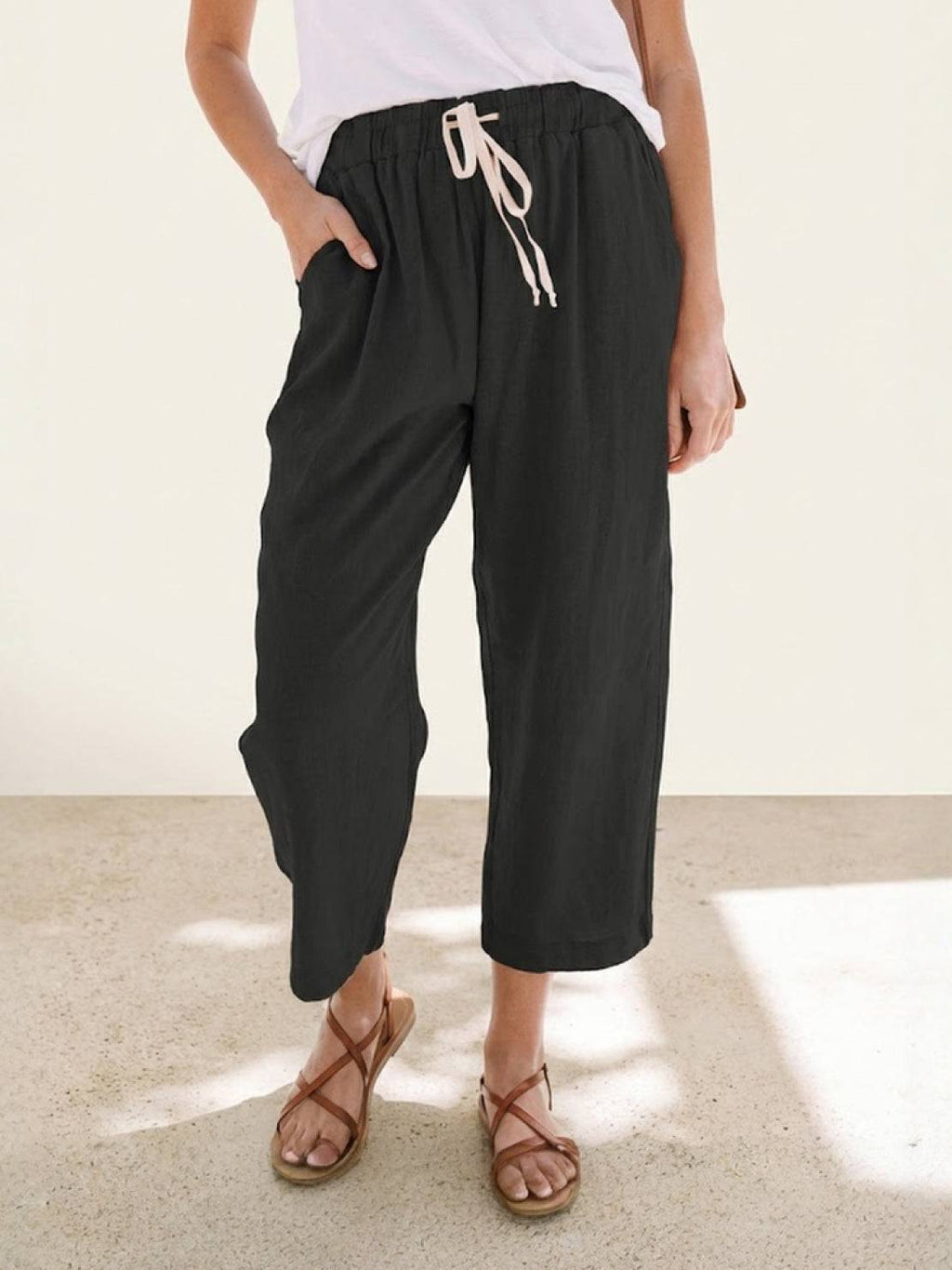 Amalia | Pantalon décontracté pour femmes avec cordon de serrage