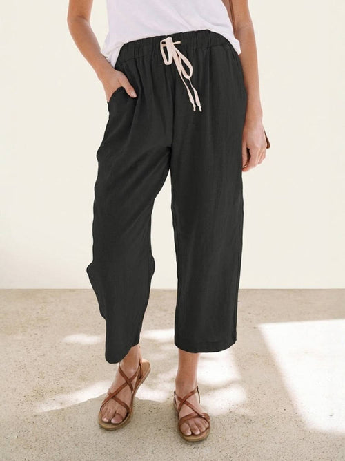 Amalia | Pantalon décontracté pour femmes avec cordon de serrage
