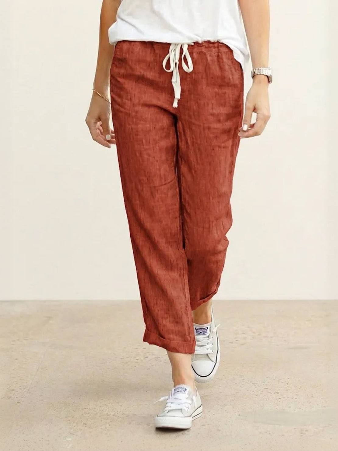 Amalia | Pantalon décontracté pour femmes avec cordon de serrage